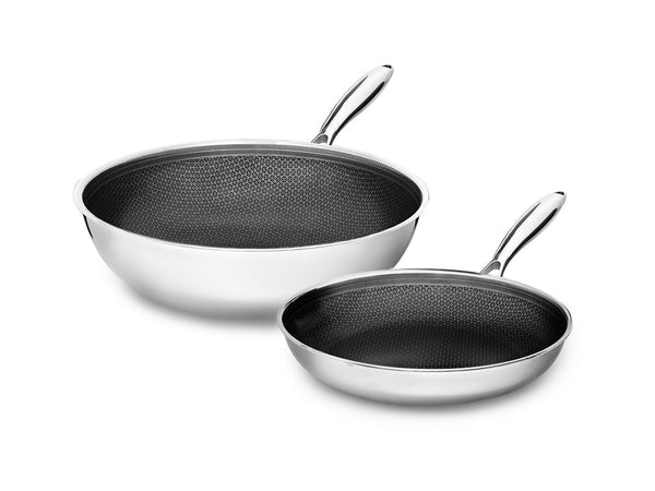 Hybride antiaanbak onyx cookware™ wokset - 2-delen